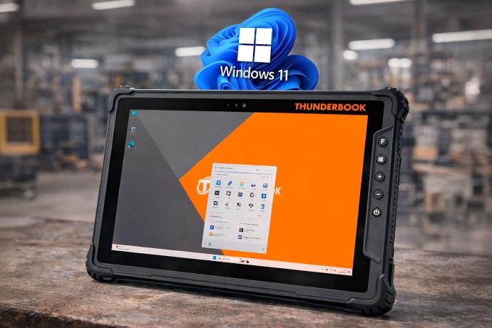 Tablet rugerizada SPARTAN W108 con Windows 11 Pro para aplicaciones industriales
