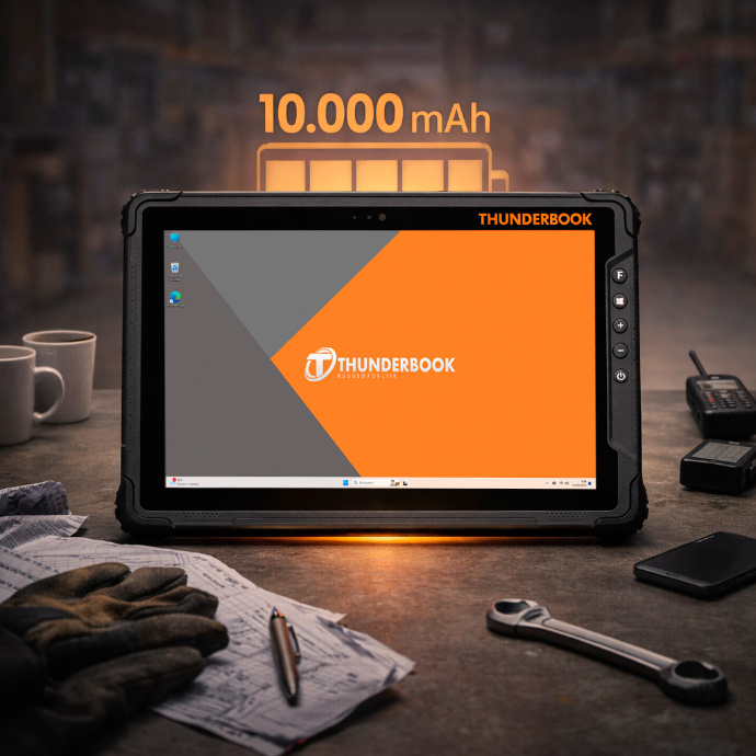 SPARTAN W128 con batería de 10000 mAh para jornadas intensivas de trabajo